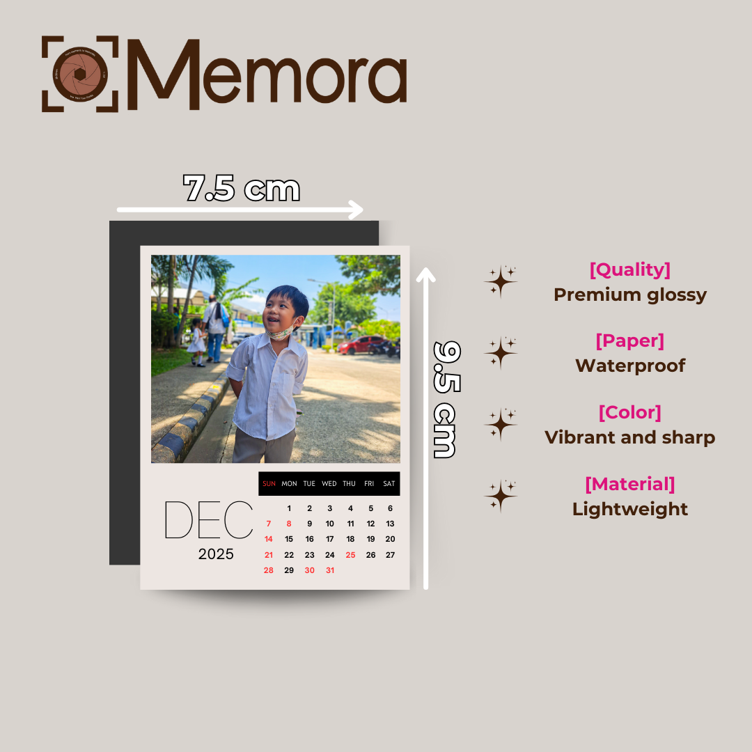 Memora Photo Magnets Set Calendar