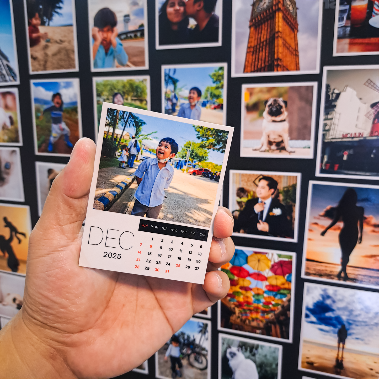 Memora Photo Magnets Set Calendar